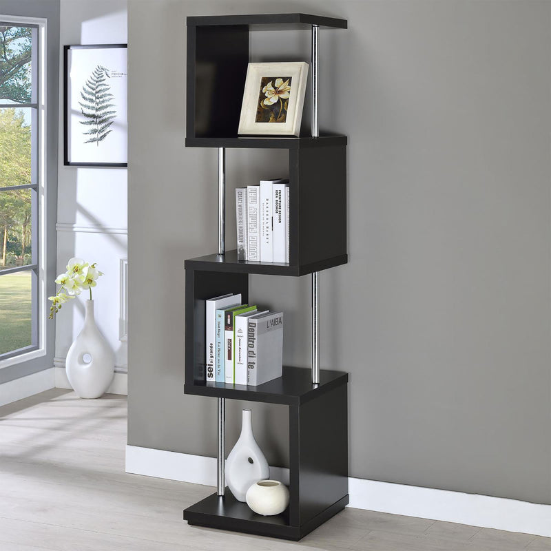 4 Tier Bookcase With Accents