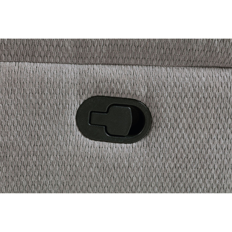 Sebring - Upholstered Manual Reclining Loveseat With Center Storage Console - Gray