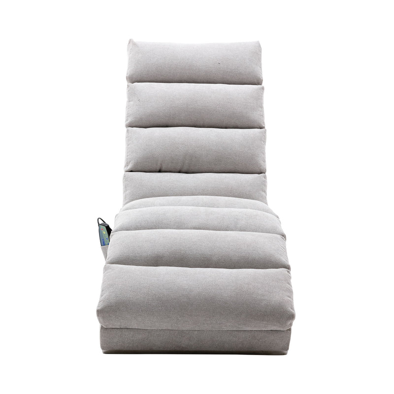 Massage Chaise Lounge Indoor With Remote Control, Ergonomic Electric Massage Lounger