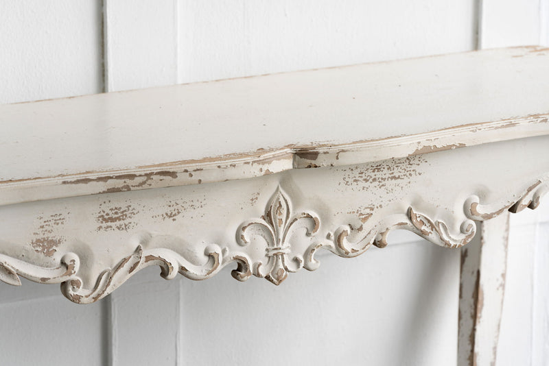 Slimline wash Console Table, For Hallway Living Room Bedroom - White Washed