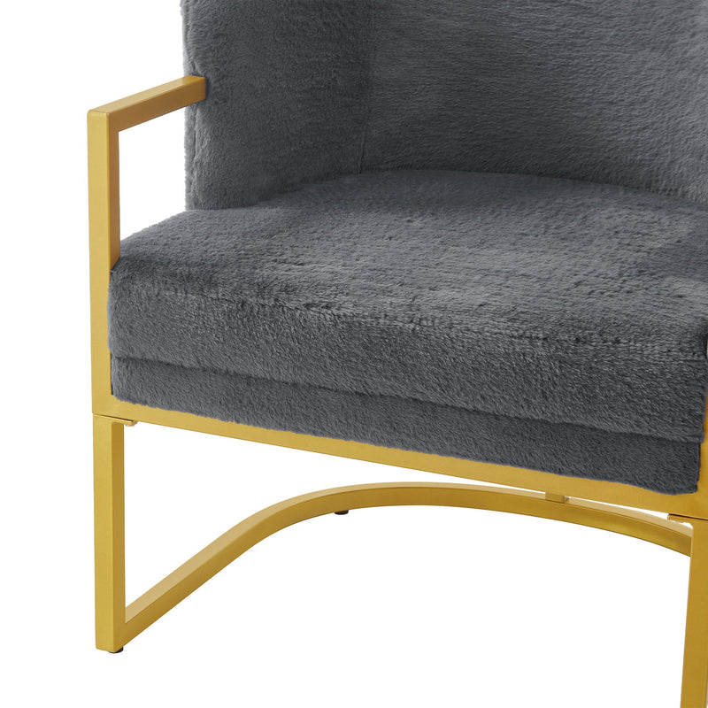 Upholstered Reading Accent Armchair For Living Room