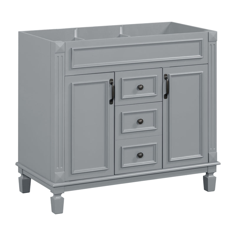 Bathroom Vanity Cabinet With 2 Soft Closing Doors And 2 Drawers