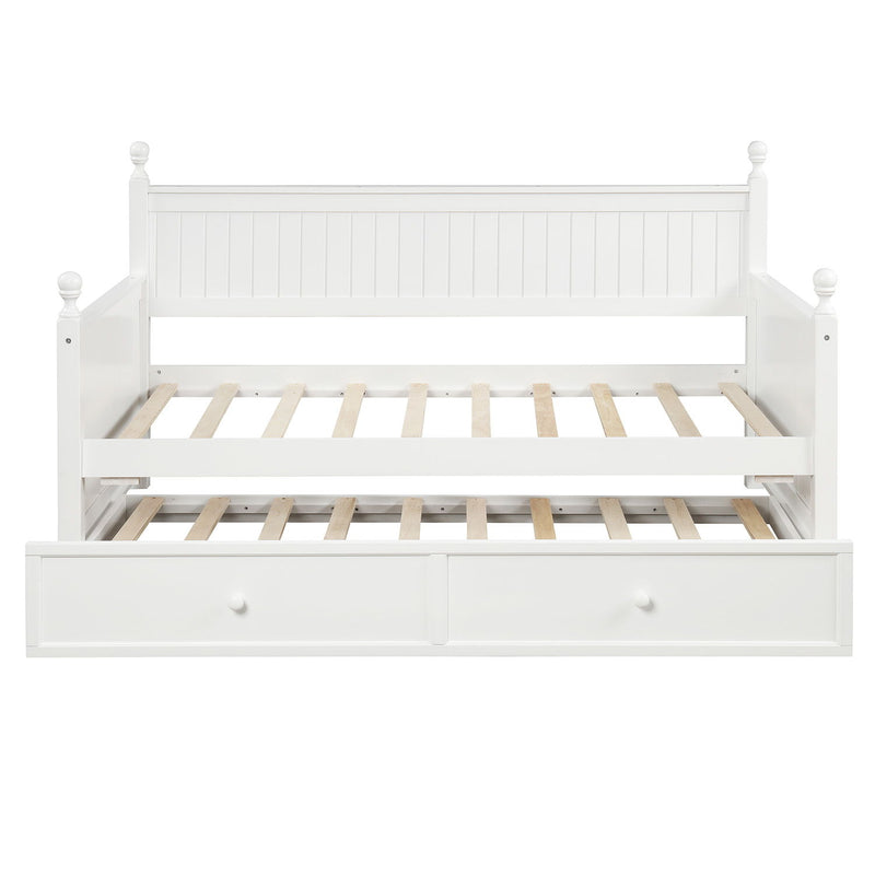 Twin Size Daybed & Twin Size Trundle - White