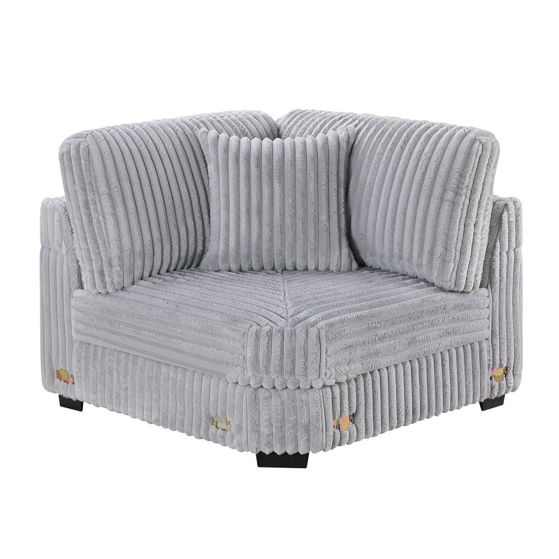 Contemporary Style Modular Sectional Sofa Set With USB, Cup Holder
