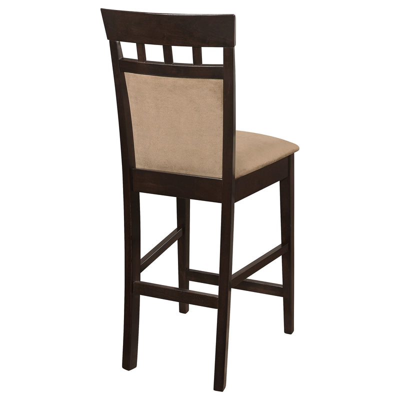 Upholstered Counter Height Stools (Set of 2) - Beige / Brown