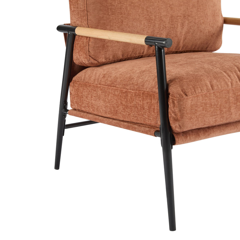 Modern Accent Chair With Cushions, Cozy Seating
