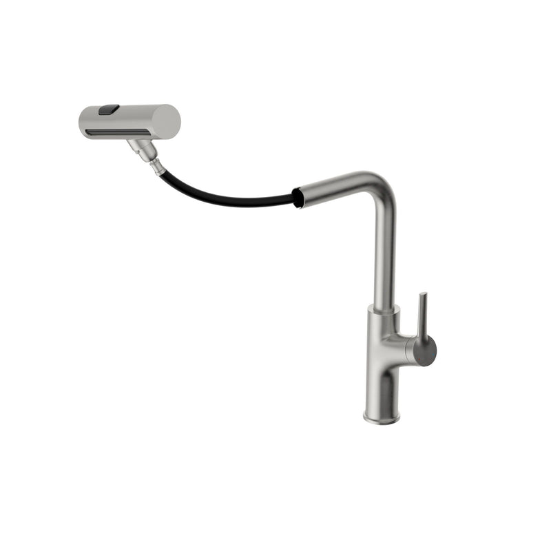 Drop-In Kitchen Sink With Pull-Out Faucet And Soap Dispenser