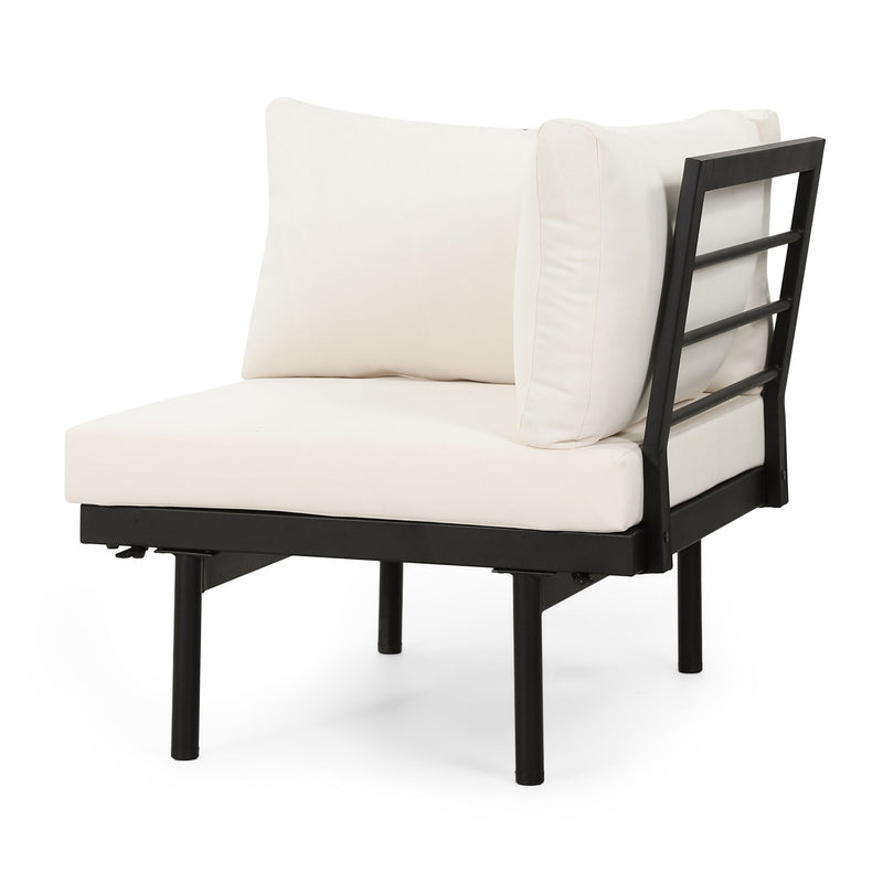 Theo - Sofa Corner, Coffee Table - Cream