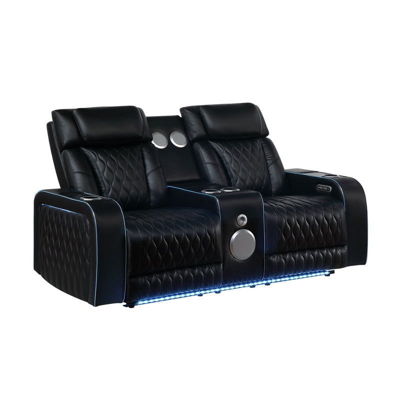 Electra - Power Reclining Set With Power Headrests, Massage And LED Lighting