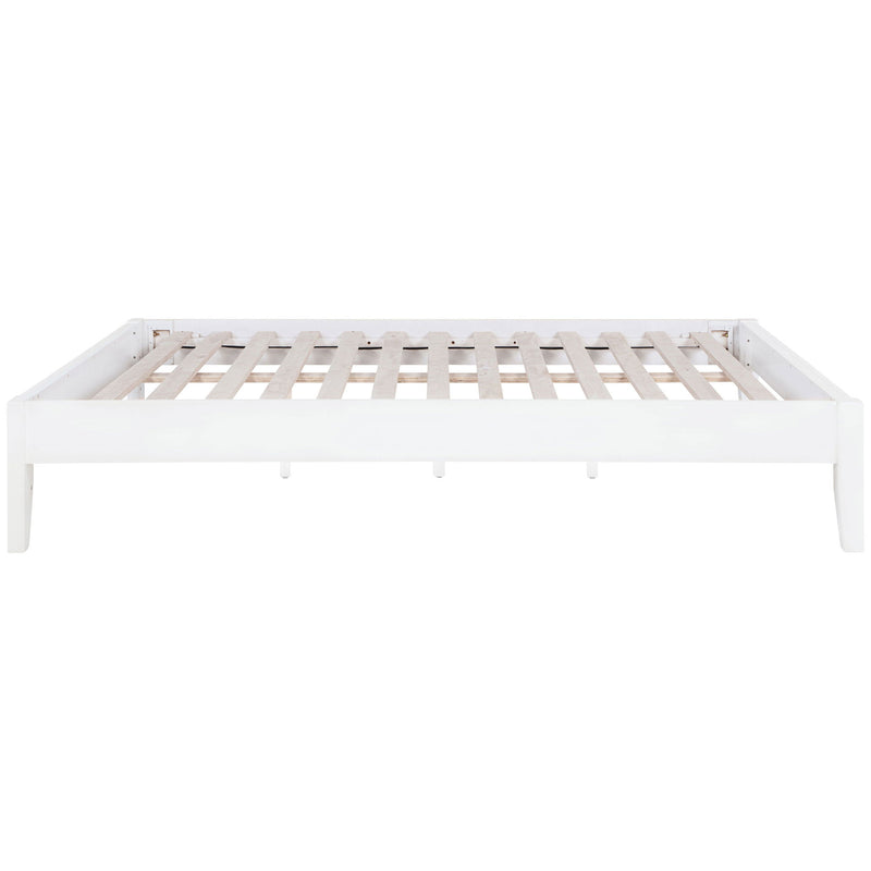 Sophie - Full Platform Bed With Tapered Legs - White