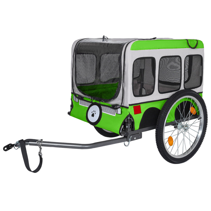 Large Folding Bike Trailer For Dogs - Green