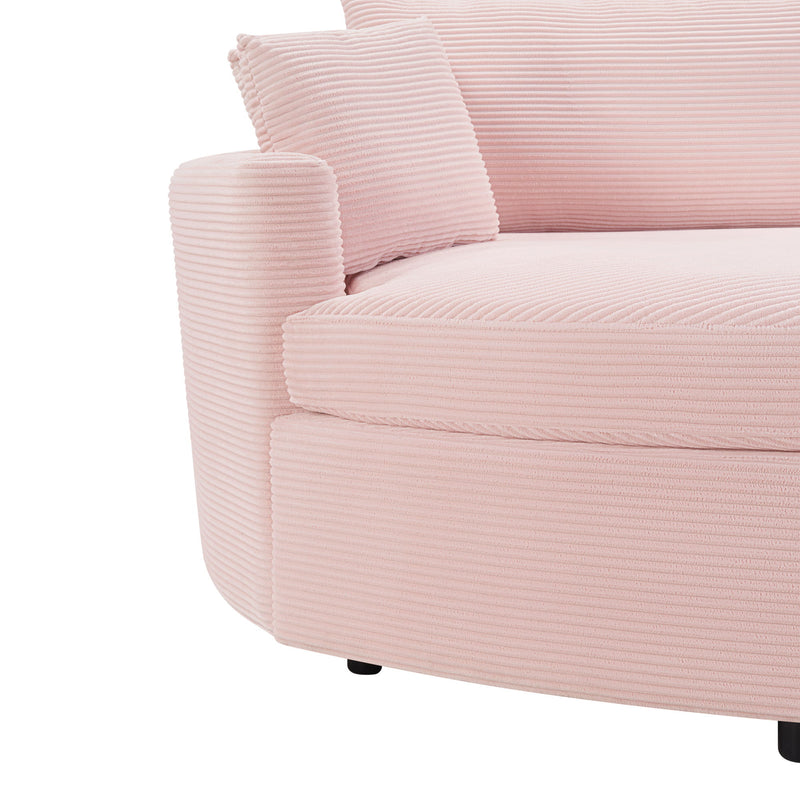 Oversized Double Chaise Lounge Sofa With USB Ports