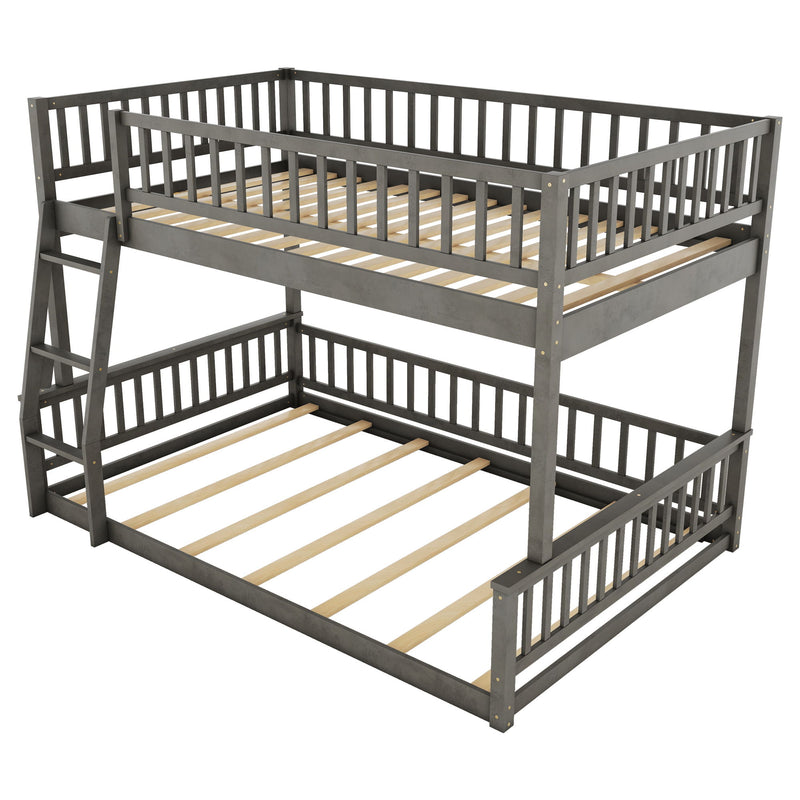 Bunk Bed With Ladder And Guardrails