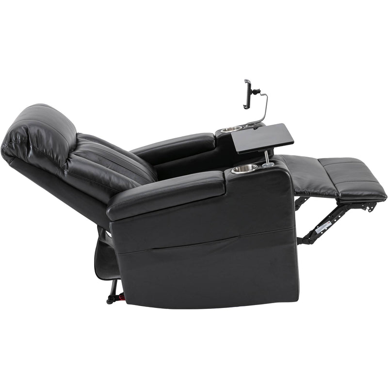 Power Recliner & Storage Arms, Cupholders, Swivel Tray Table And Cell Phone Stand