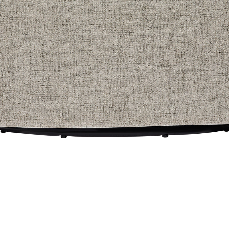 Solitude - Skirted Swivel Accent Chair With Hemp Like