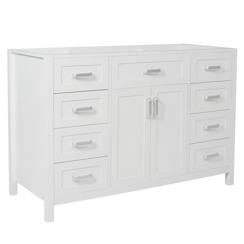 Bathroom Vanity Cabinet Only With 2 Soft Close Doors And 8 Drawers