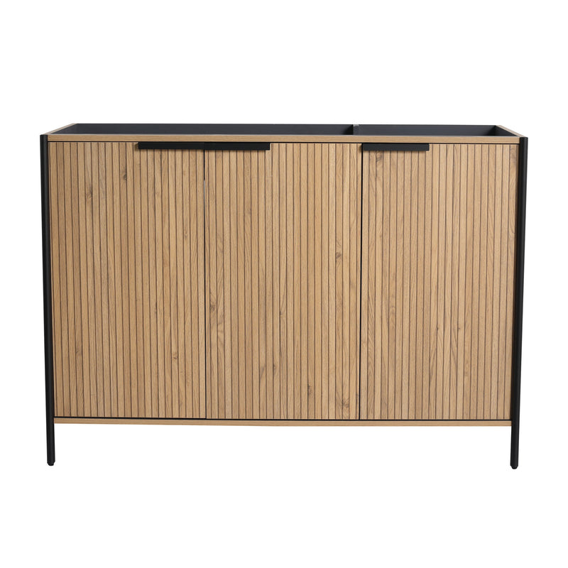 Contemporary Freestanding Bathroom Vanity With Adjustable Shelves