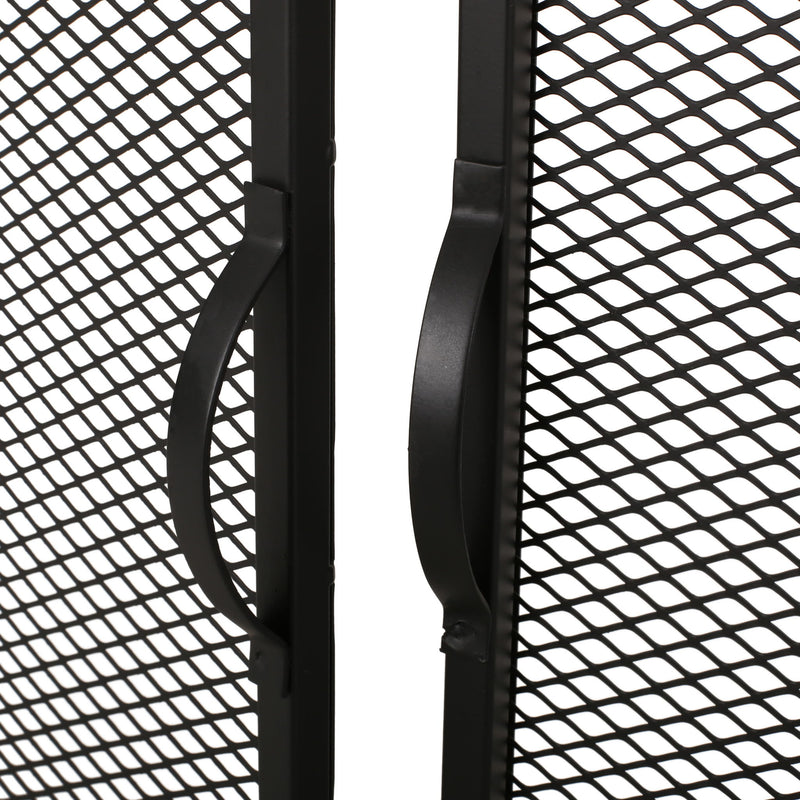 Samantha - Iron Fireplace Screen 2 Door Design
