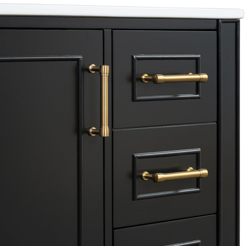 Traditional Bathroom Vanity Set With Soft Close Doors
