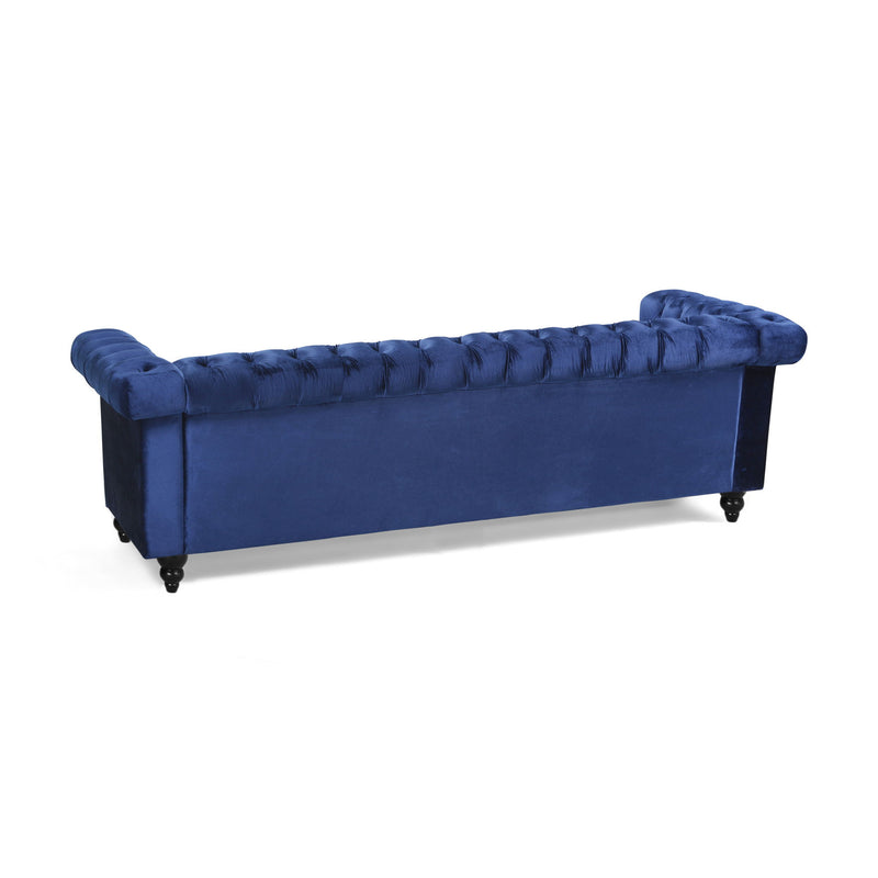 Chesterfield Style 3 Seater Sofa With Deep Button Tufting