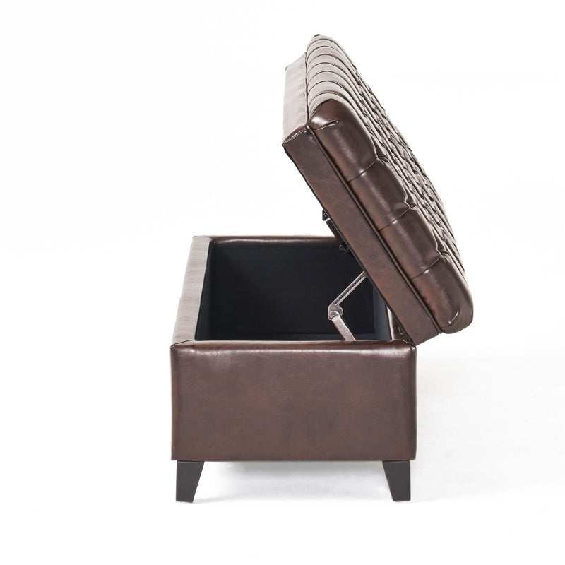 Juliana - Storage Ottoman With Birch Legs