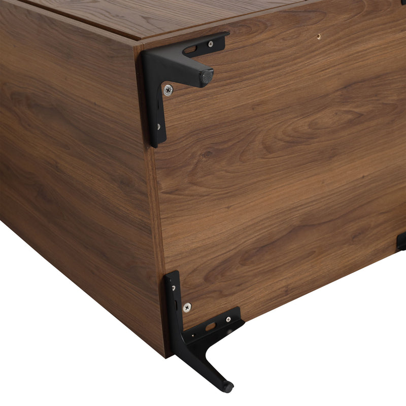 Modern Bathroom Vanity With Top Sink, Engineered Wood Storage Cabinet