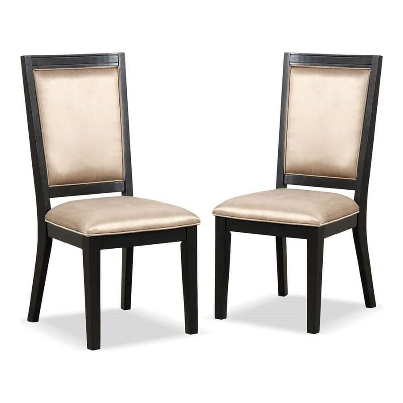 Dining Chairs With Accent Trim (Set of 2) - Espresso