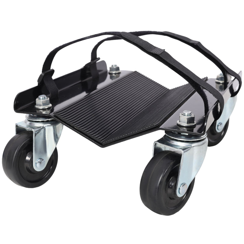 Heavy Duty Snowmobile Dolly With V Slide And Swivel Casters Steel, 1500Lbs Capacity