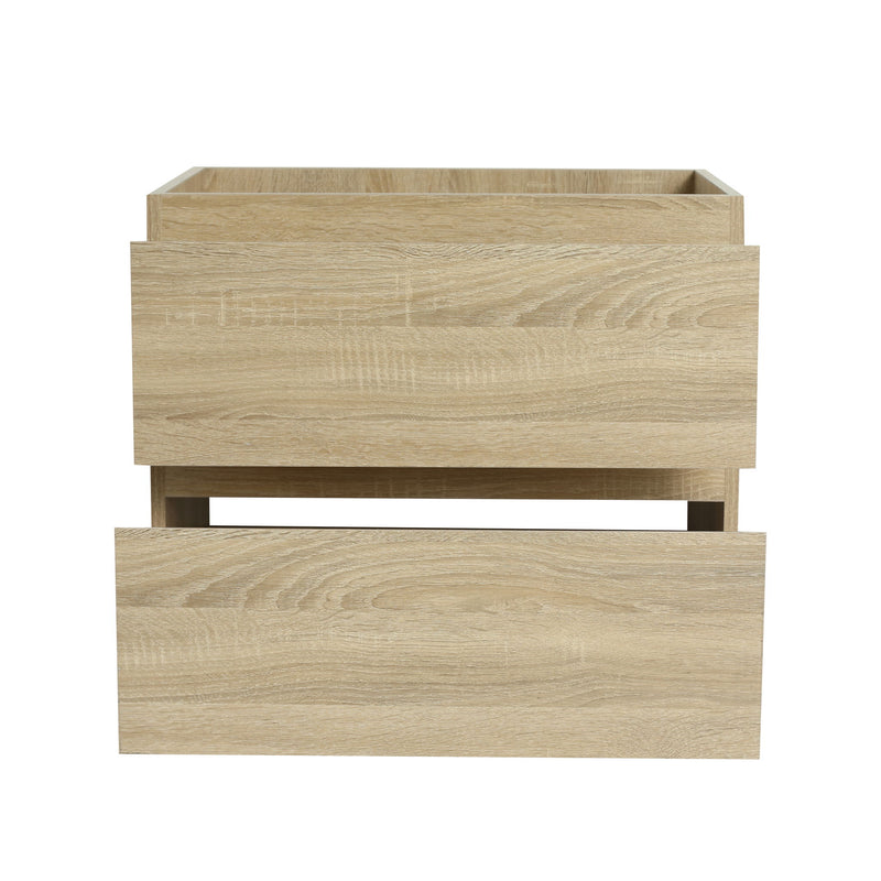 Wall Mounted Bathroom Vanity & Sink, 2 Soft Close Drawers