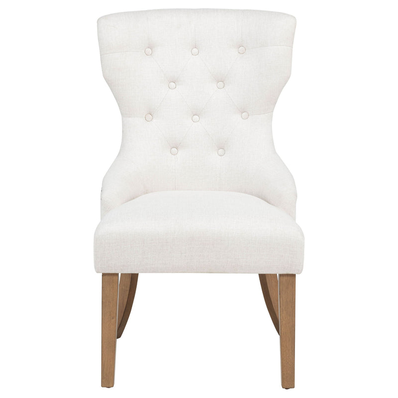 Tufted Dining Chair With Button Tufting And Nailhead Trim
