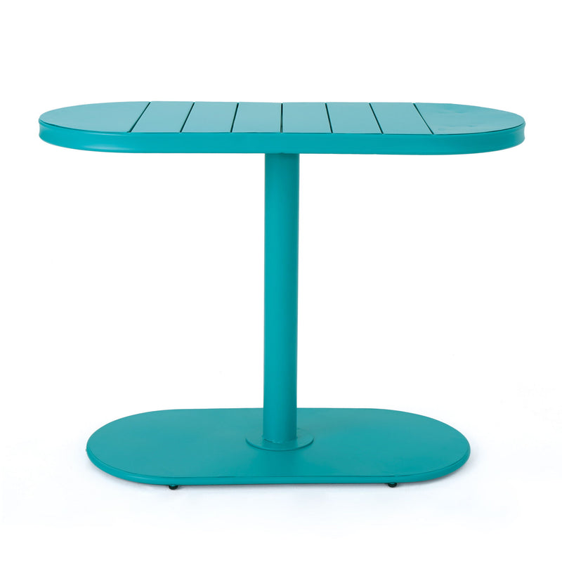 3 Piece Elegant Outdoor Bistro Set With 2 Chairs And Oval Table