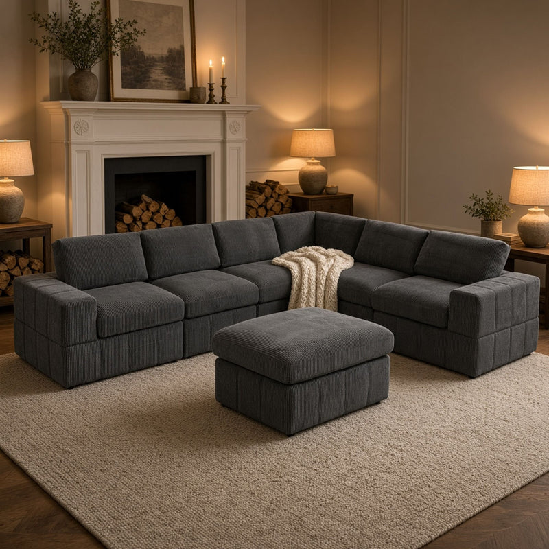 Oversized Ottoman Footrest, Living Room Accent