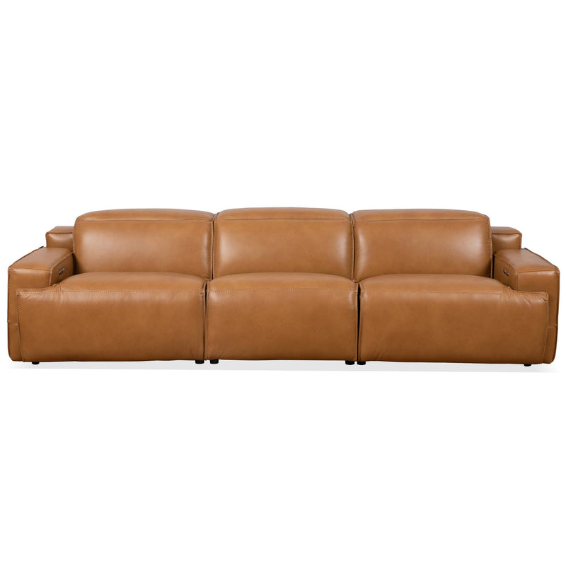Urbana - Triple Power Recliner Sofa - Tan