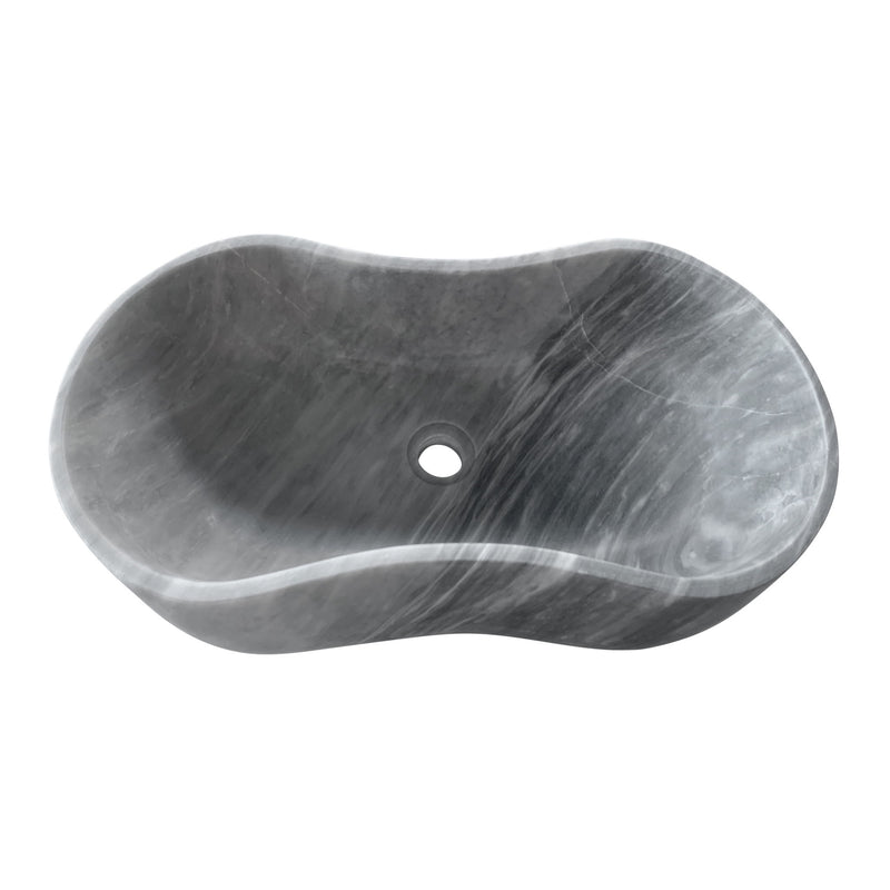 Bathroom Vessel Sink With Wavy Design