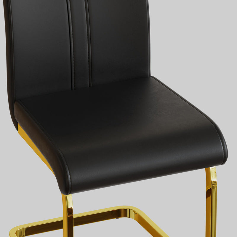 Side Dining Room Chair, Padded Seat High Back