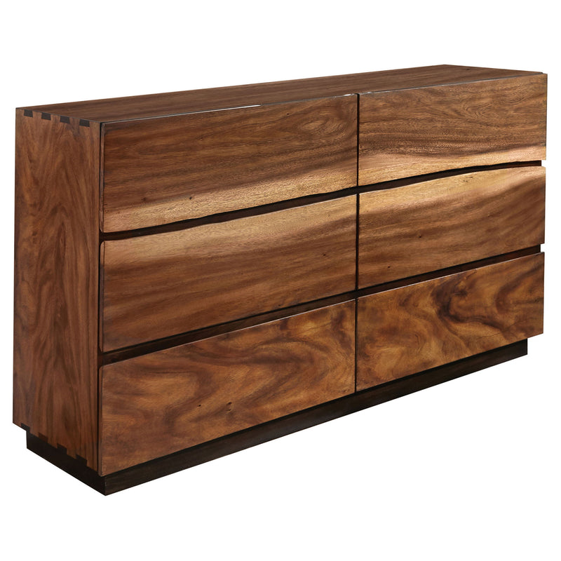 Tolt River - Queen 4 Piece Storage Bedroom Set - Walnut Brown