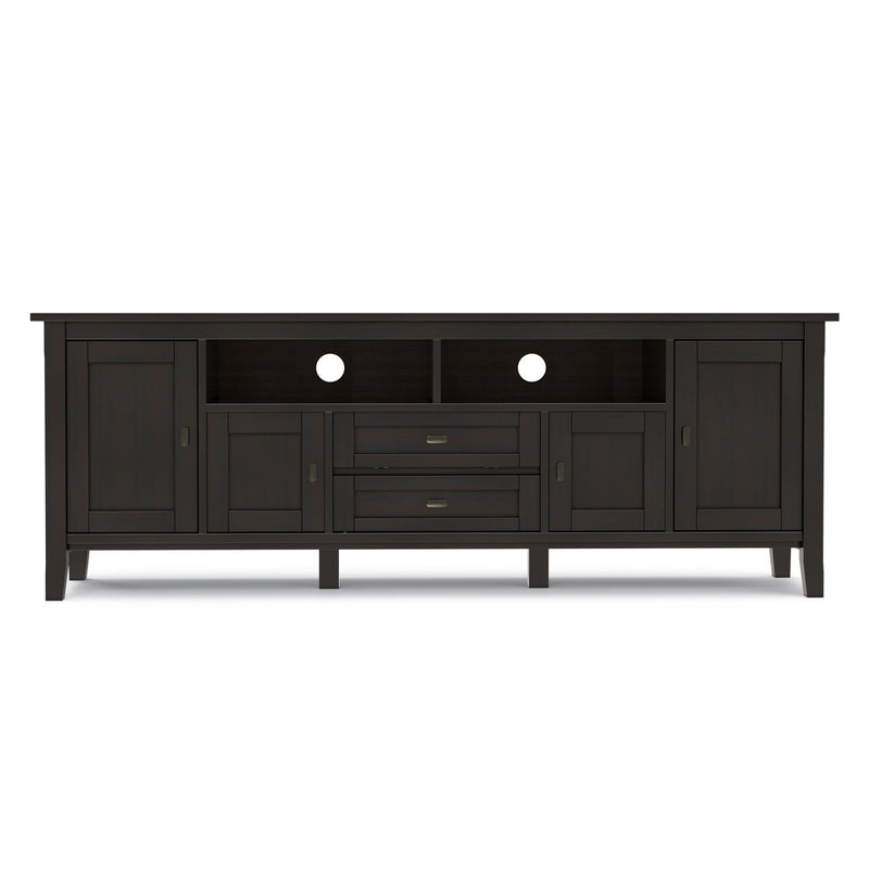 Warm Shaker - TV Media Stand - Hickory Brown