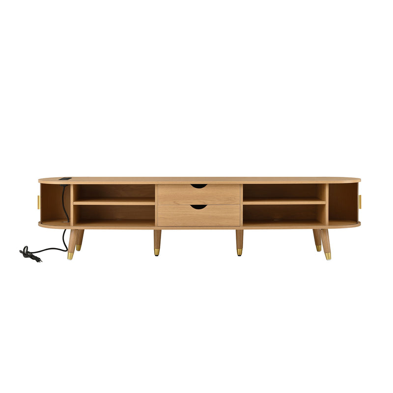 TV Stand & Coffee Table Set With Charging Station