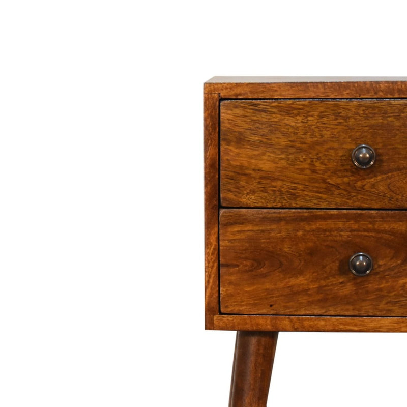 Mini 2 Drawer Nightstand