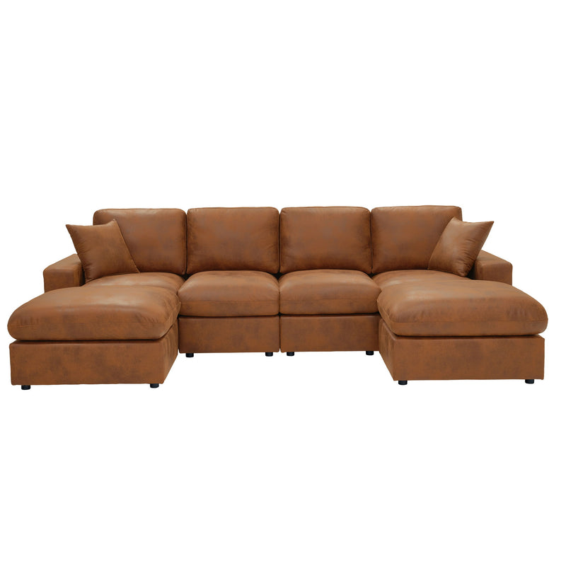 Sectional With 2 Ottomans
