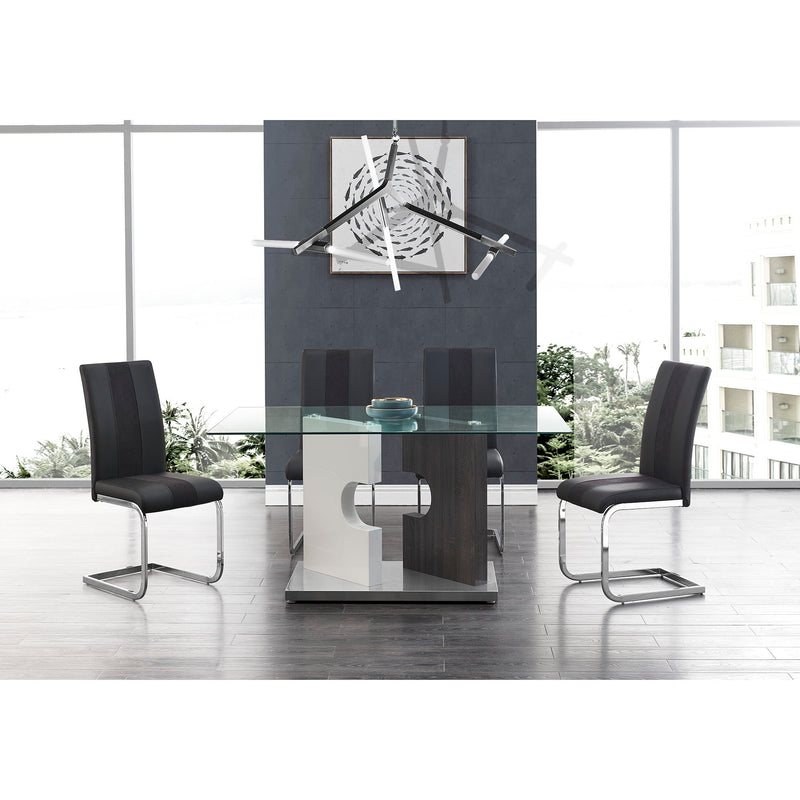 Iris - Dining Table - Gray