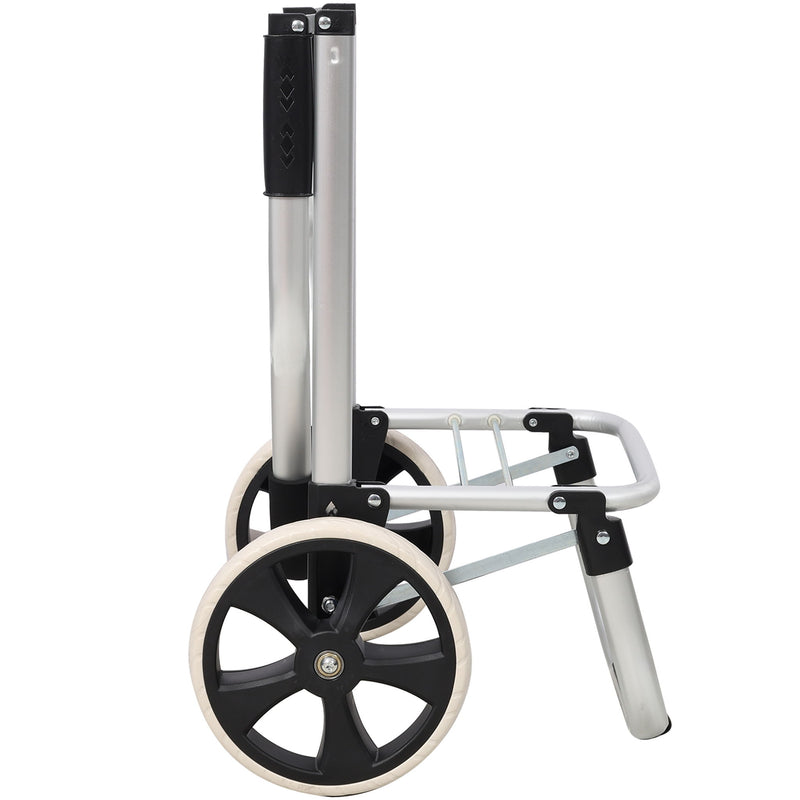 Foldable Shopping Trolley With Wheels And Waterproof Bag - Blue