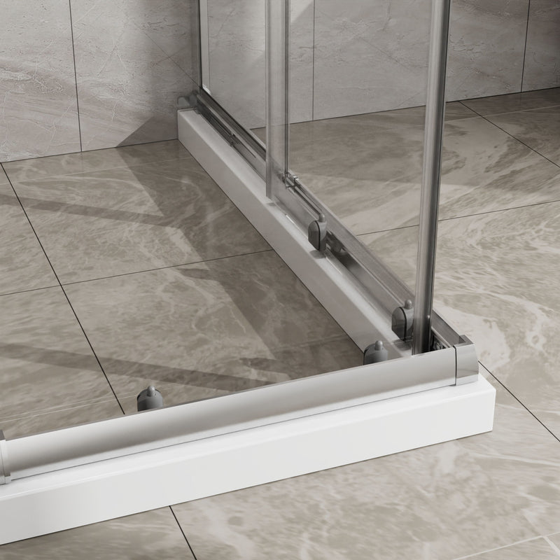 Square Corner Shower Enclosure, Adjustable Frame