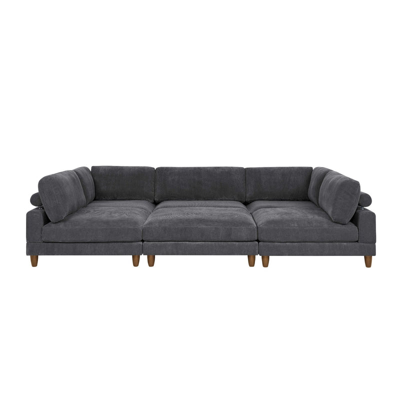 Modern Modular Sectional With Adjustable Back Support
