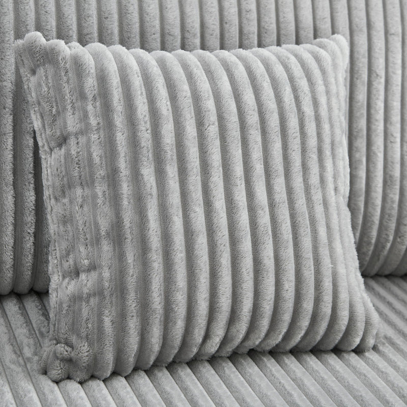 Modern Chaise Sofa With Adjustable Backrest, Cup Holders, Phone Holder & Storage Compartments For Living Room
