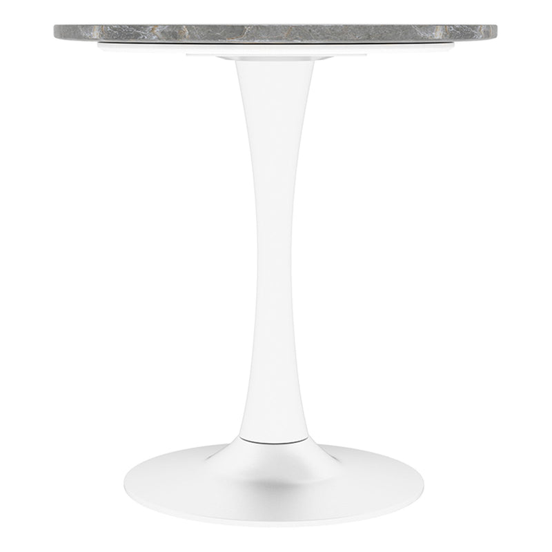 Coffee Table With Round Top For Living Rooms - Gray / White