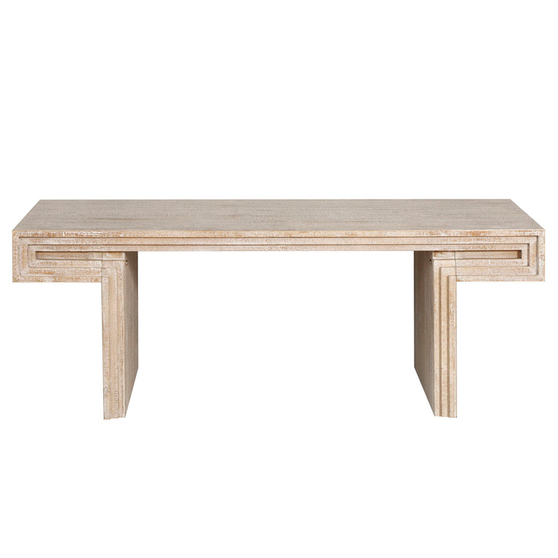American Vintage Industrial Coffee Table, Double Tier Design