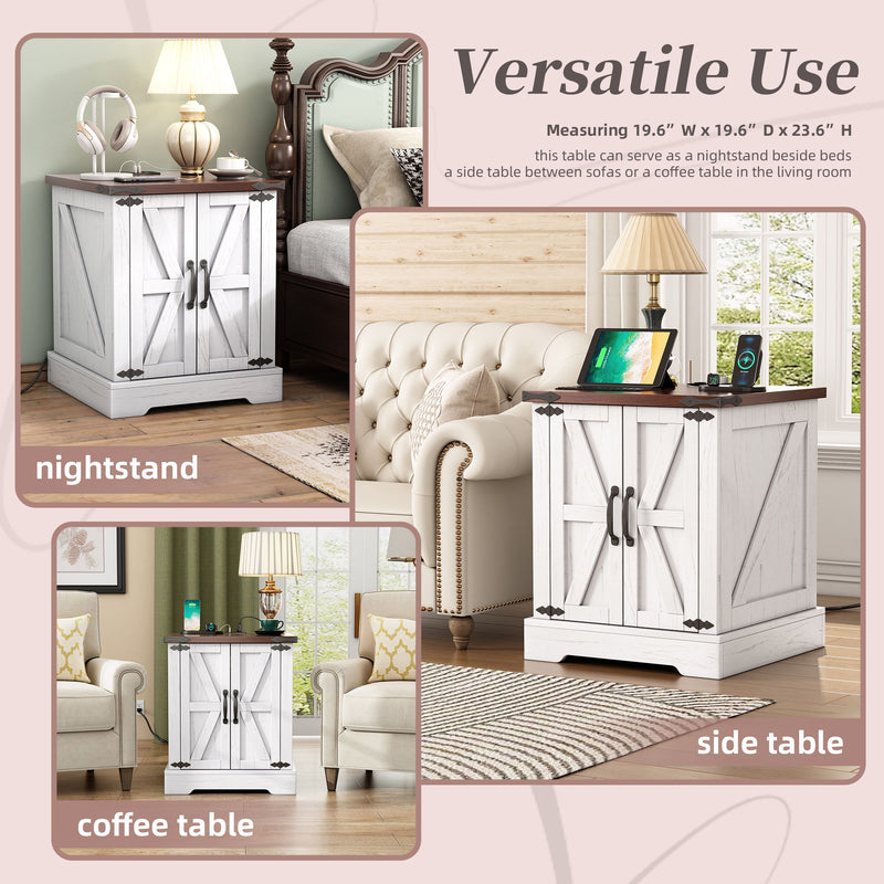 Nightstand With Adjustable Shelf