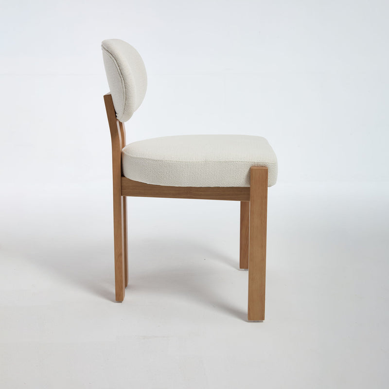 Dining Chairs With Ergonomic Backrest And Adjustable Feet (Set of 2)