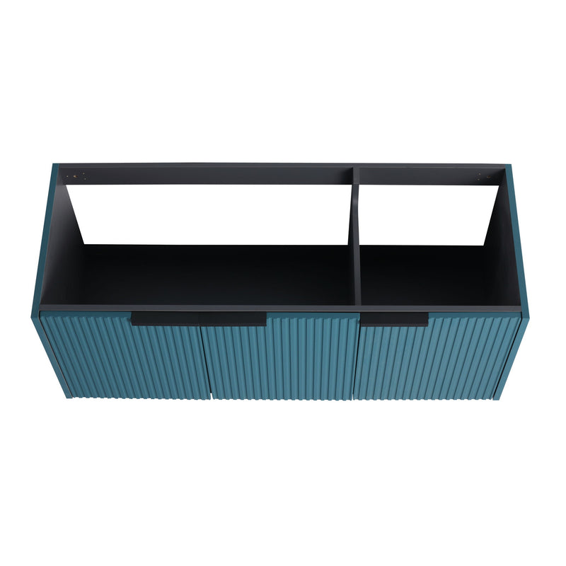 Contemporary Wall Mounted Bathroom Vanity With Soft Close Doors